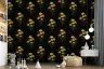 Elegant Gold Ginkgo Leaf Pattern Wallpaper 7