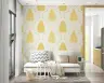 Golden Leaf Trellis Pattern Wallpaper 7