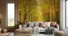 Radiant Yellow Autumn Woodland Path Wallpaper 8