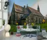 Historic Stone Church and Daffodils Wall Mural 6