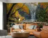 Golden Autumn Waterfall Scenic Mural 6