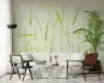 Lush Green Wheat Stalks Nature Wall Mural 6