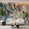 Golden Hour Botanical Grass Wall Mural 7