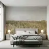 Golden Grassland Scenic Wall Mural for Peaceful Interiors 7