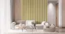 Olive Gold Vertical Stripe Pattern Wallpaper 6