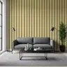 Olive Gold Vertical Stripe Pattern Wallpaper 8