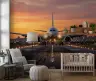 Dynamic Jet Aircraft Sunset Runway Wall Mural 8