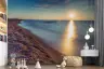 Golden Hour Coastal Horizon Wall Mural 8