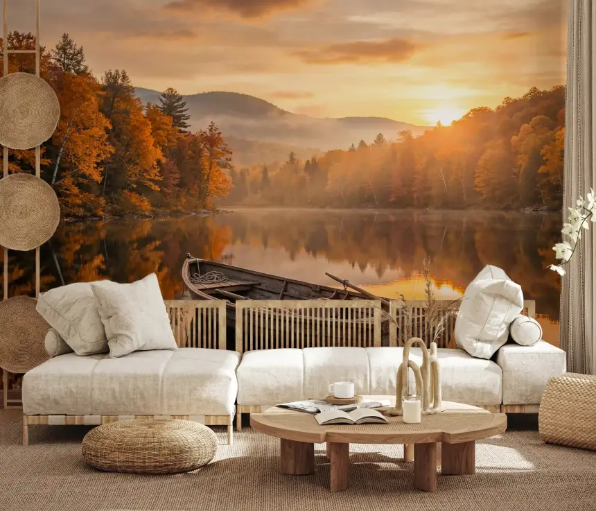 Golden Lake Escape Wall Mural