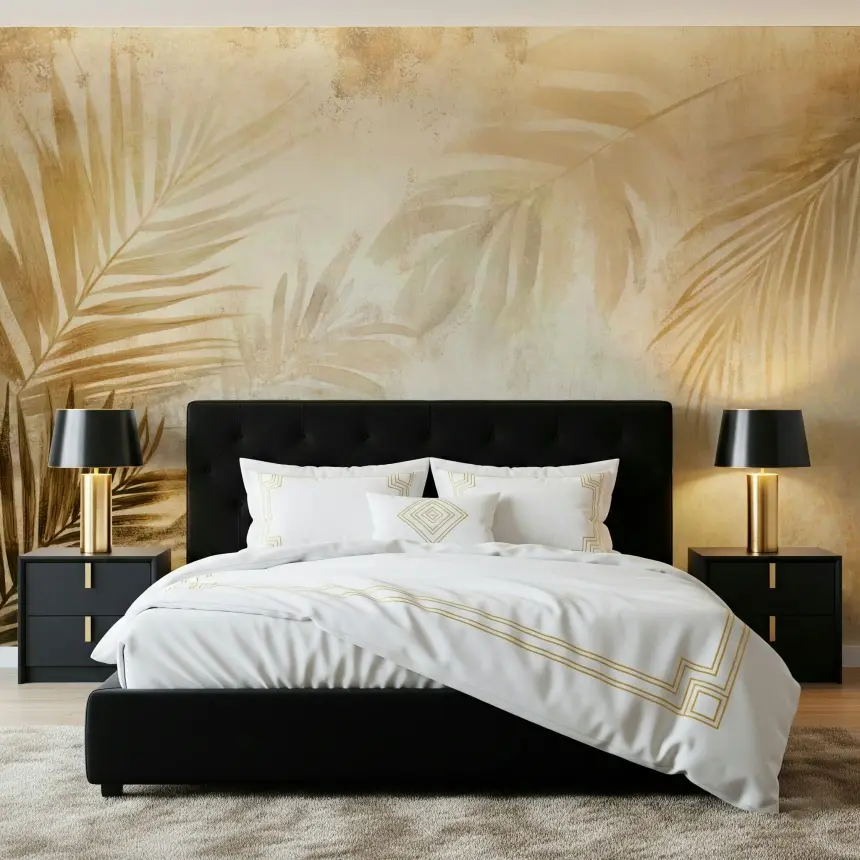 Golden Palms Wall Mural - 3092663