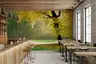 Lush Golden Autumn Forest Landscape Wall Mural 8