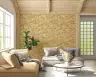 Warm Golden Abstract Floral Haze Wallpaper 7