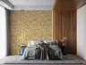 Warm Golden Abstract Floral Haze Wallpaper 6