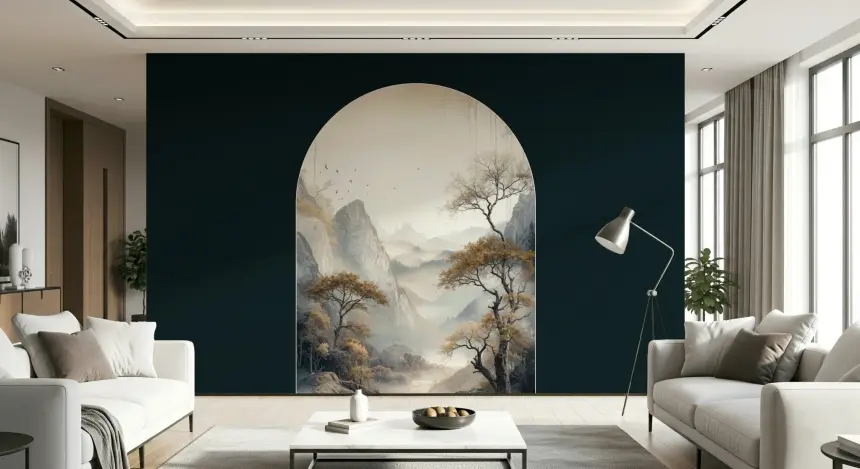 Golden Tree Archway Wall Mural
