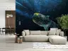 Golden Spotted Whale Shark Ocean Depths Wall Mural 6