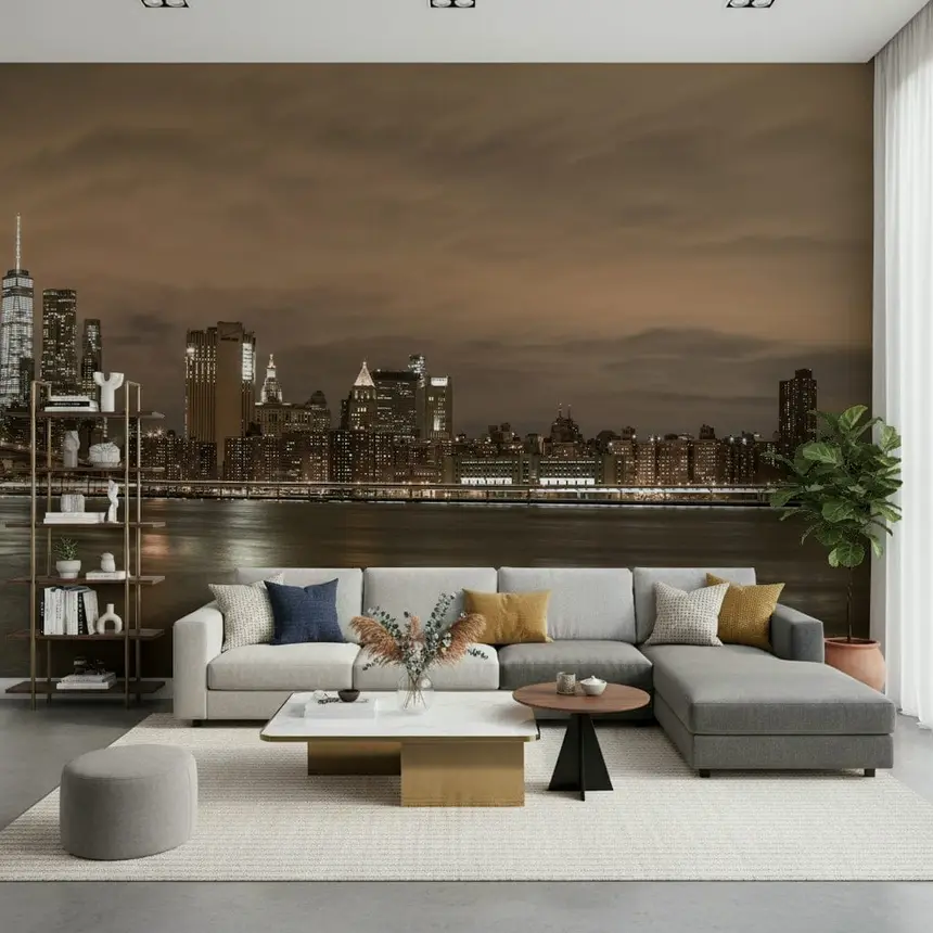 Gotham Bridgescape Wall Mural