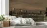 Illuminated City Skyline Night View Wall Mural 7