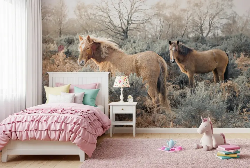 Graceful Grazers Wall Mural