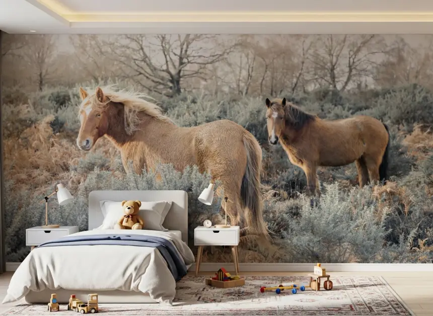Graceful Grazers Wall Mural