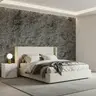 Deep Charcoal Rough Stone Texture Wallpaper 7