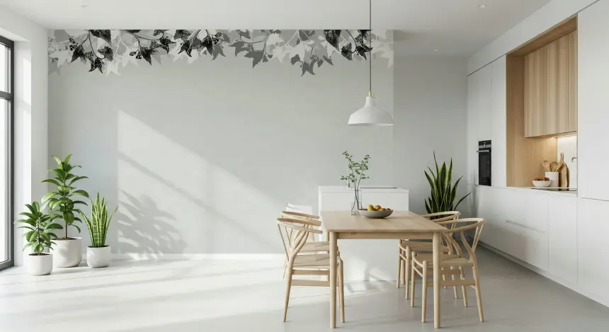 Monochrome Canopy Wall Mural - 2720698