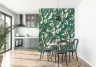 Tropical Teal and Green Foliage Wall Mural 8