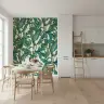 Tropical Teal and Green Foliage Wall Mural 6