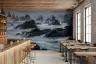 Mystical Grey Coastal Rocks Seascape Wall Mural 6