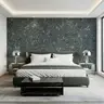 Elegant Charcoal Botanical Aviary Wall Mural 7