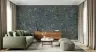 Elegant Charcoal Botanical Aviary Wall Mural 8