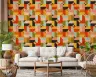 Colorful Mid-Century Modern Geometric Wallpaper 8