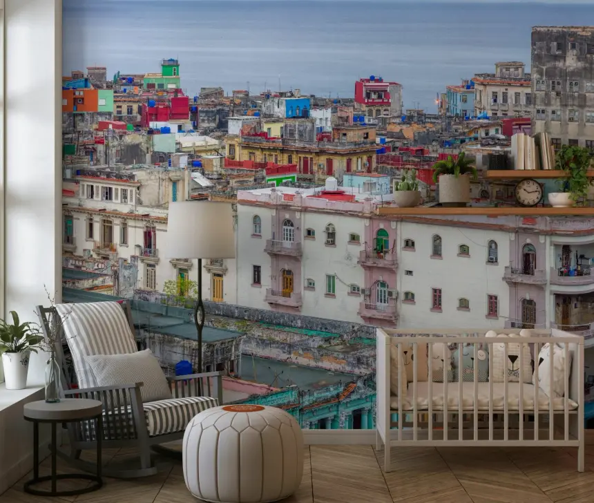 Havana Skyline Charm Wall Mural
