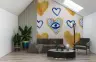 Bohemian Golden Hearts and Evil Eye Wallpaper 7