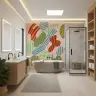 Modern Abstract Patterned Shapes Wall Mural 8