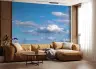 Serene Blue Sky and Clouds Wall Mural 6