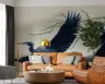Artistic Blue Heron Birds in Flight Wall Mural 6
