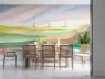 Serene Watercolor Hills Landscape Wall Mural 8