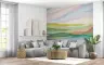 Serene Watercolor Hills Landscape Wall Mural 6