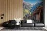 Himalayan Valley Rustic Hut Landscape Wall Mural 6