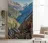 Himalayan Valley Rustic Hut Landscape Wall Mural 8