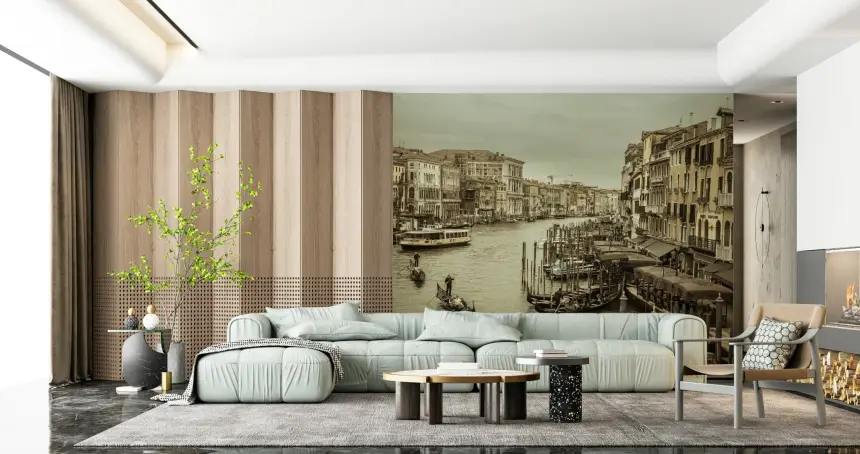 Historic Grand Canal Wall Mural