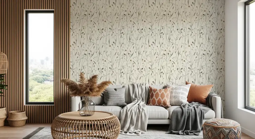Homeland Floral Muted Wallpaper