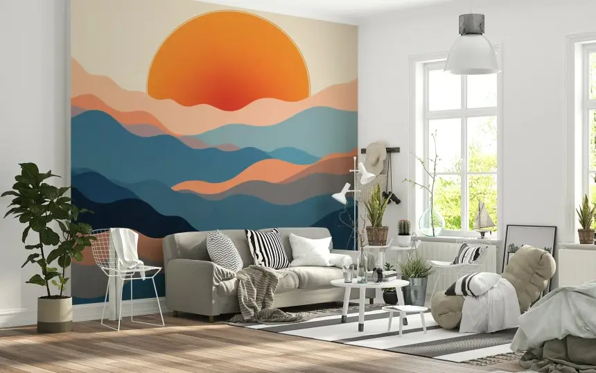 Horizon Layers Wall Mural