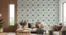 Contemporary Damask Floral Tile Wallpaper 7
