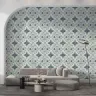Contemporary Damask Floral Tile Wallpaper 8