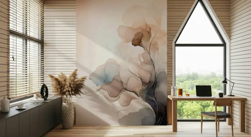 Ink Bloom Wall Mural