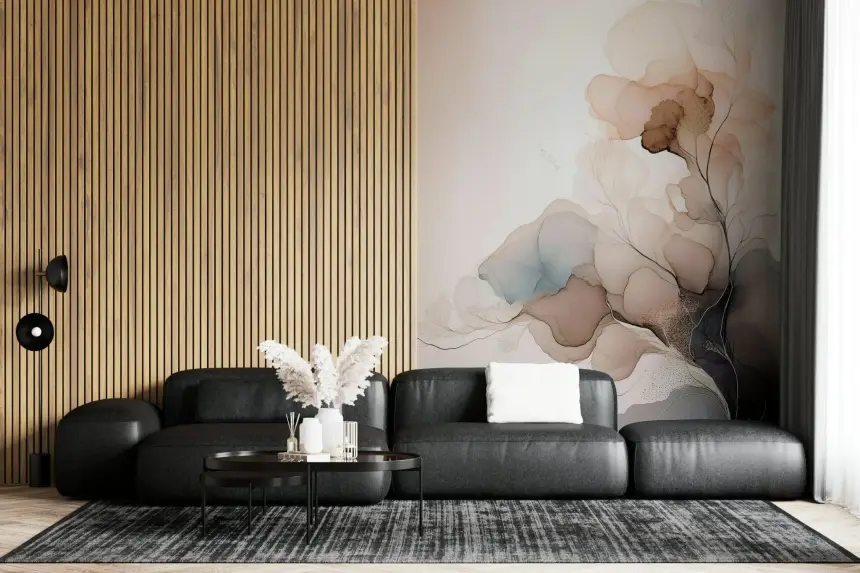 Ink Bloom Wall Mural