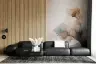 Abstract Floral Ink Wash Wall Mural for Modern Interiors 8