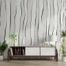 Abstract Brushstroke Lines Wall Mural 6