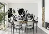 Monochrome Abstract Mountain Wall Mural 7